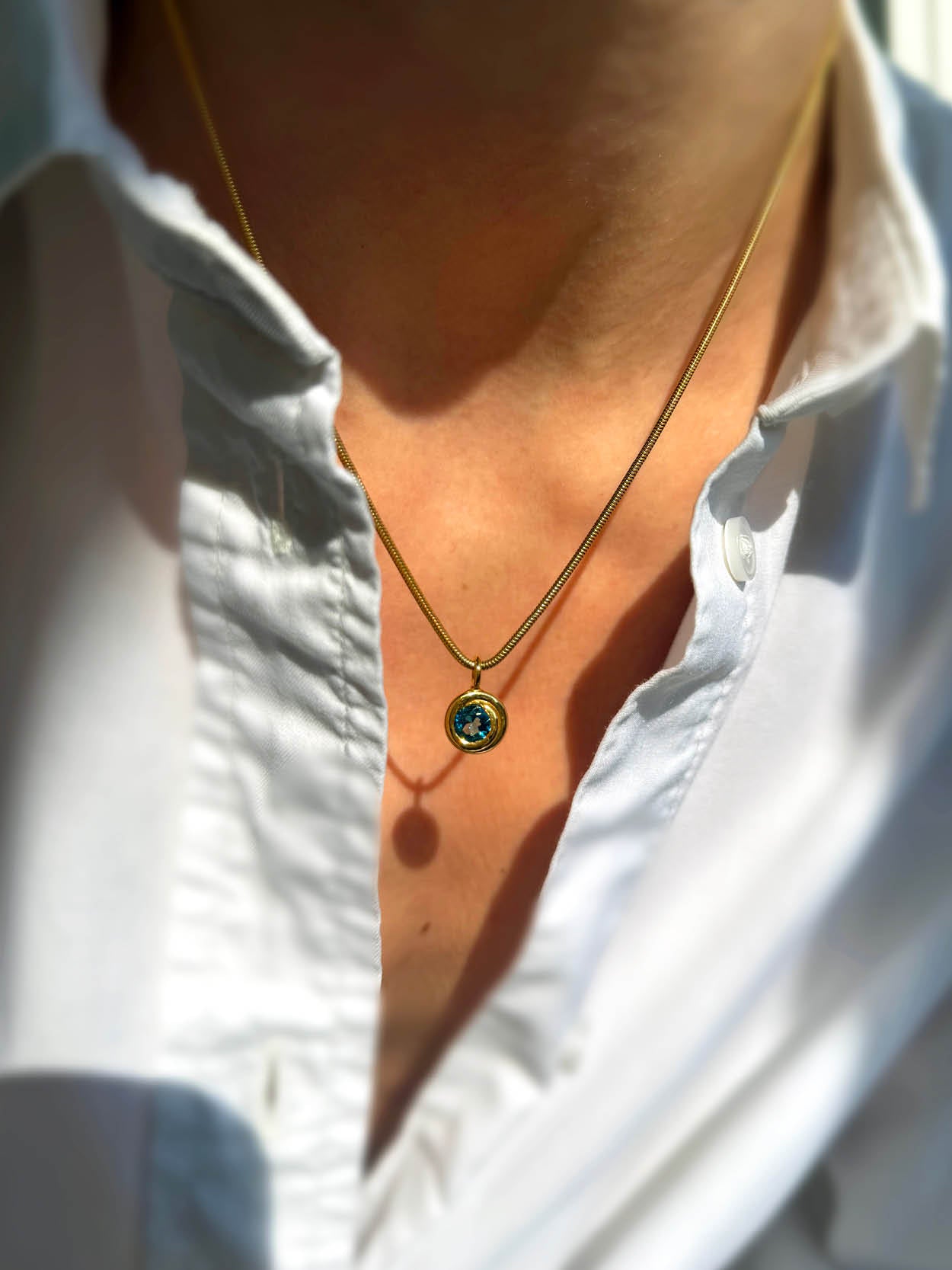 Pendentif Mimo Bleu