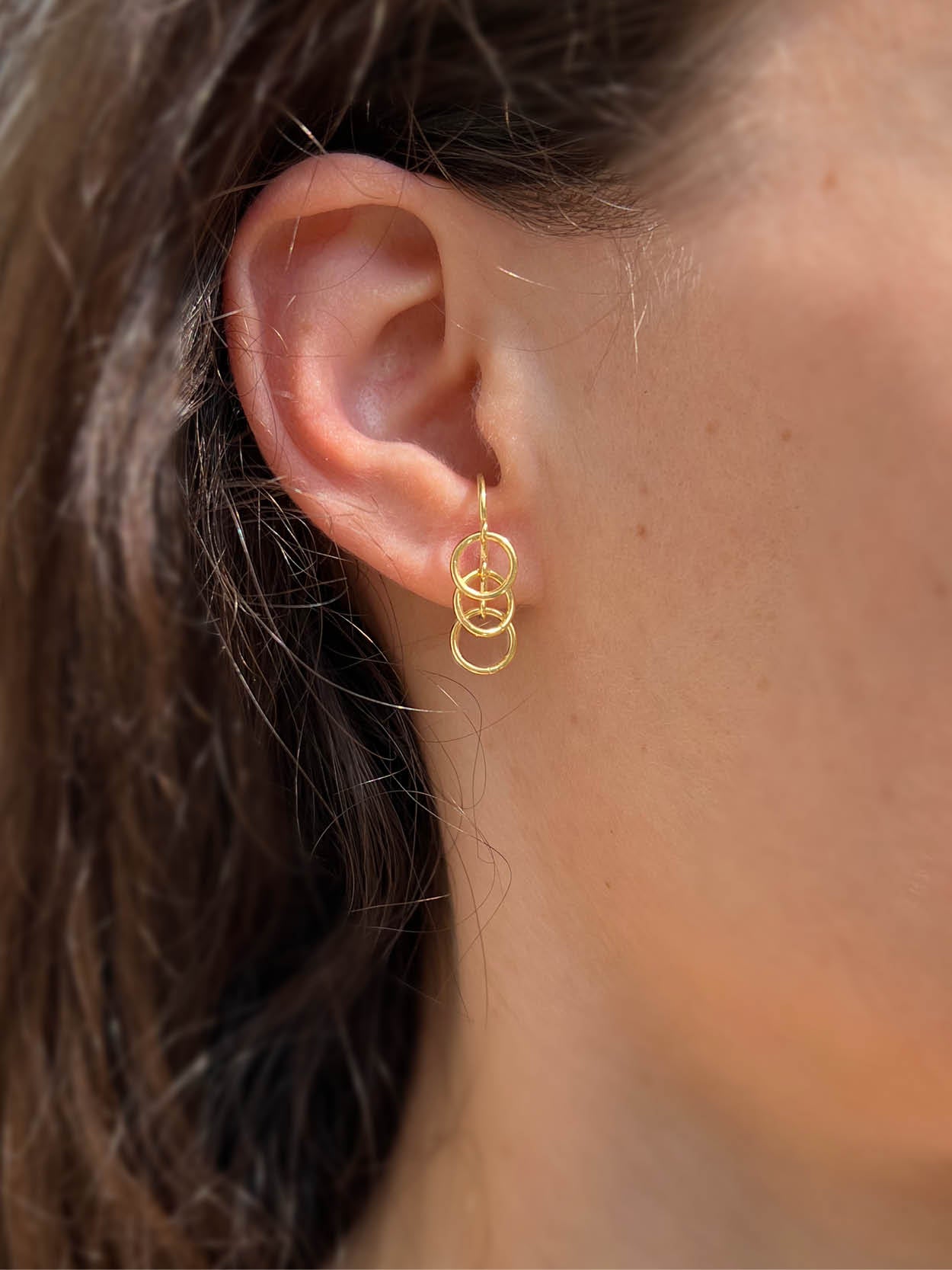 Boucle d'oreille Triple
